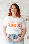Yeah the Girls- Peach and Flame on White