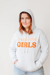 Yeah The Girls Hoodie - Peach and Flame on Light Marle